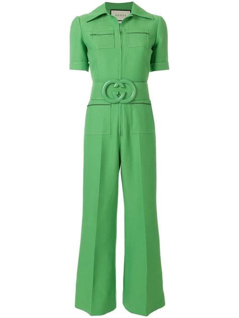 Gucci Belted wool jumpsuit .